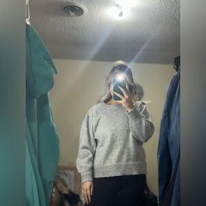 Cropped Cozy Gray Zenana Women's Sweater